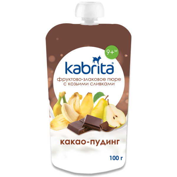 Kabrita cocoa pudding with fruit, cereal and goat cream Pouch 100 g_image1