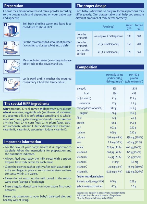 HiPP 5-Grain with Prune Milk & Cereal 250 g_image2