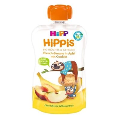 HiPP Hippis peach banana in apple with cookies 100 g_image1