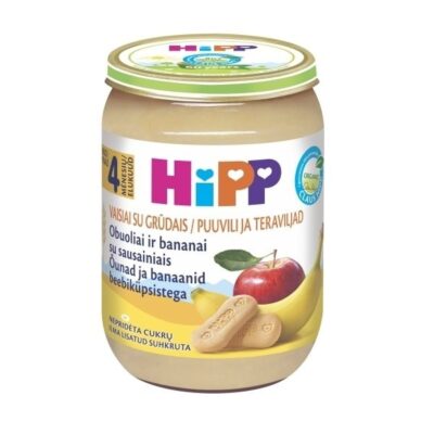 HiPP Apple and Banana with Biscuits Puree 190 g_image1