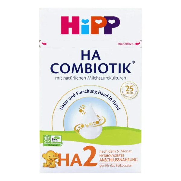 HiPP HA 2  Hypoallergenic Formula from 6+ Months 600 g combiotic stage 2