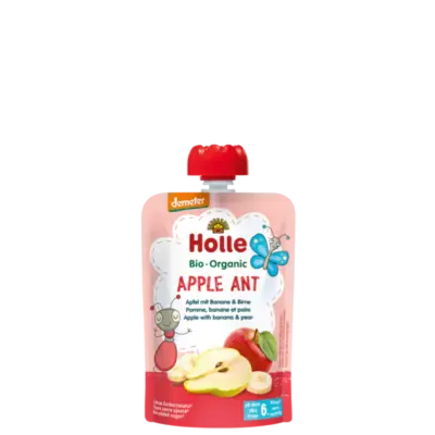 Holle Apple Ant - Pouch apple with banana & pear 100 g_image1