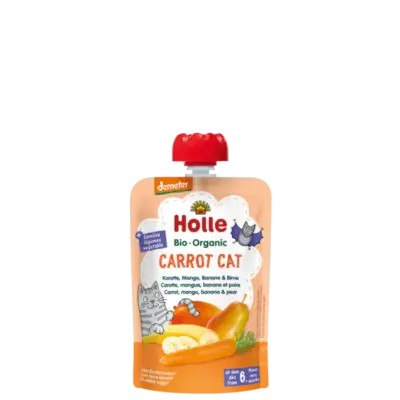 Holle Carrot Cat - Pouch carrot, mango, banana & pear 100 g_image1